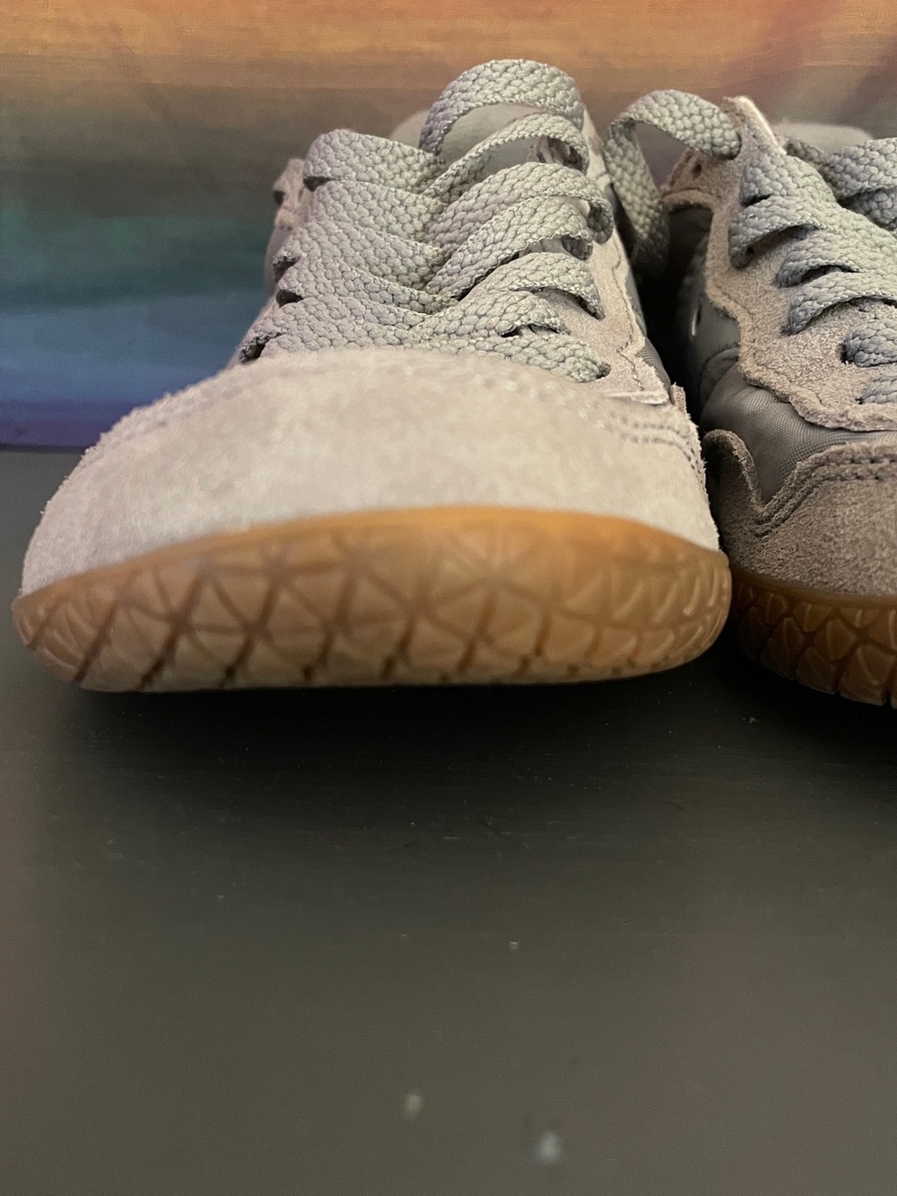 Saucony Originals Bullet Gray White Suede Nylon Sneakers Men’s 7 Heritage - Picture 5 of 14